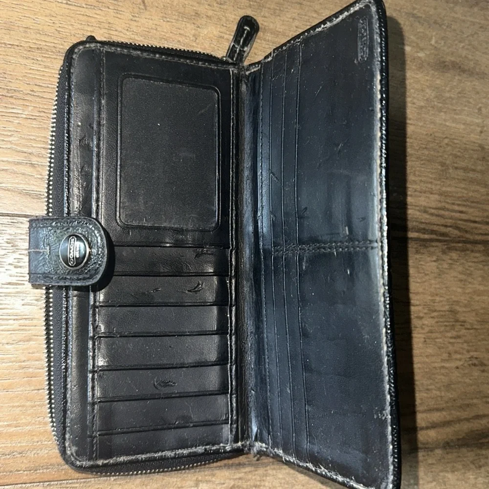 Coach CC Jacquard Trifold Wallet